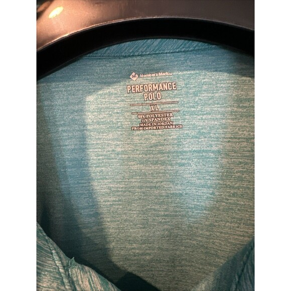 Member's Mark Performance Polo Shirt Blushed Green Short Sleeve Size XL - Picture 3 of 3